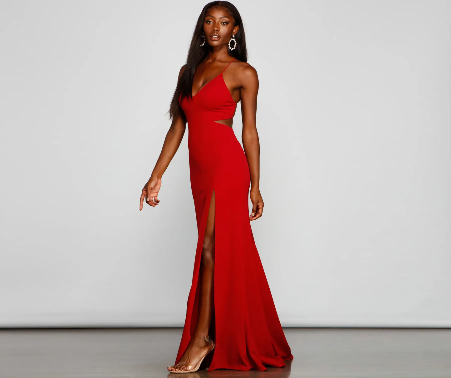 Jolie Formal High Slit A-Line Dress