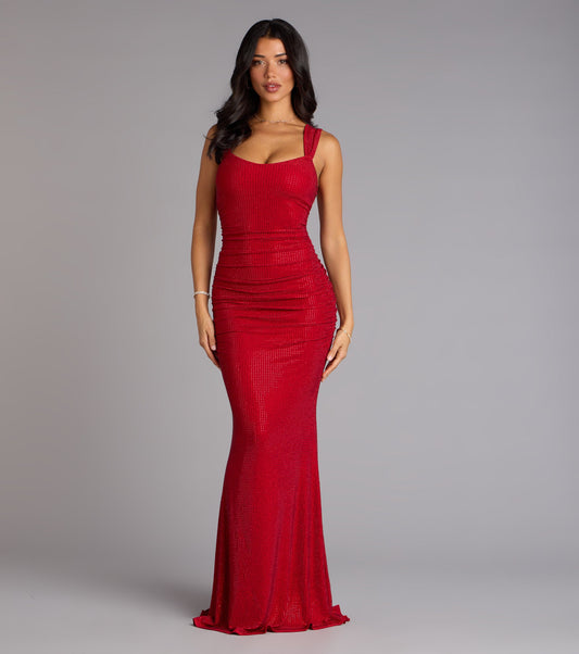 Kaylie Rhinestone Mermaid Formal Dress