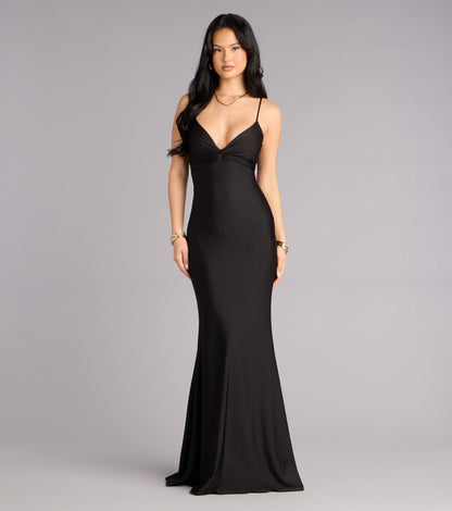 Scarlet Strappy Back Mermaid Formal Dress