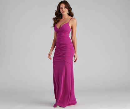 Bianca Ruched Mermaid Formal Dress