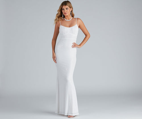 Martha Formal Sequin Long Dress