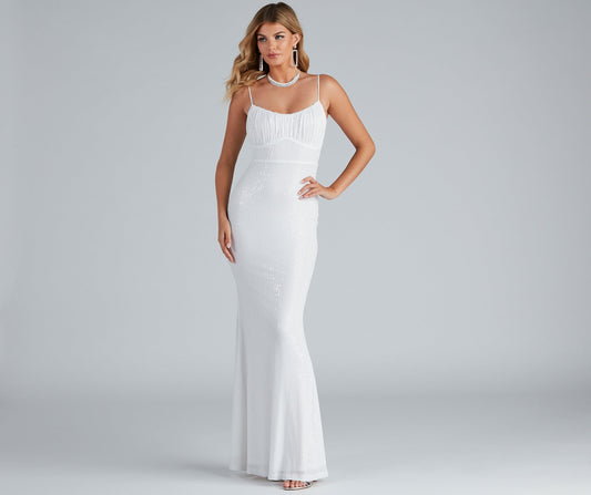 Martha Formal Sequin Long Dress