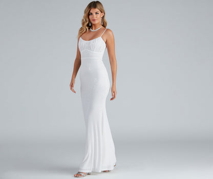 Martha Formal Sequin Long Dress