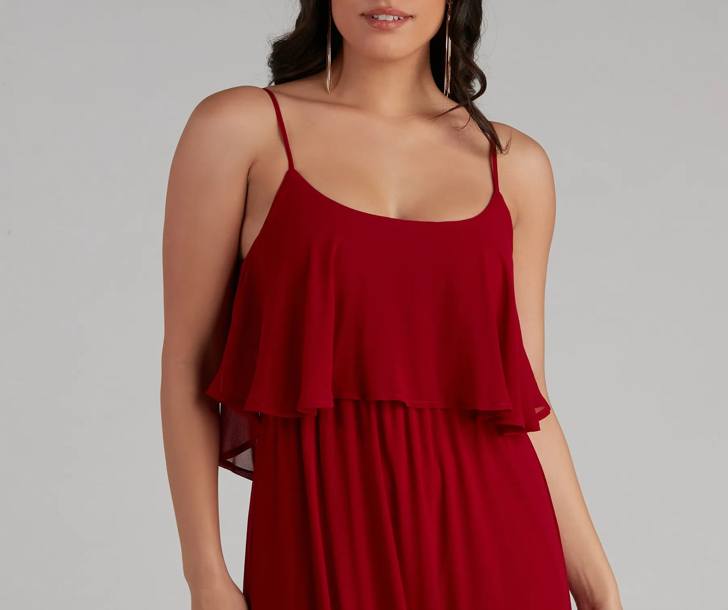 Mailyn Chiffon Ruffled Formal Dress
