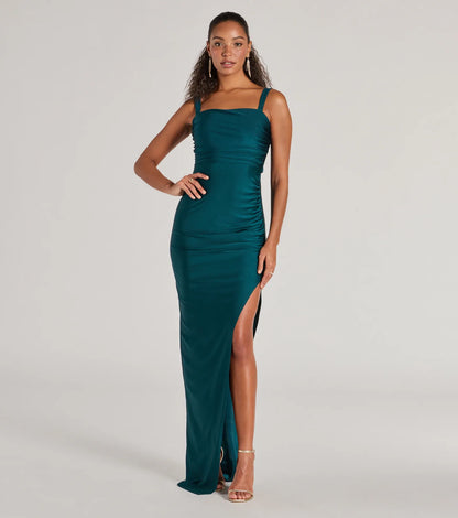 Aliza Backless High Slit Slim-Fit Formal Dress