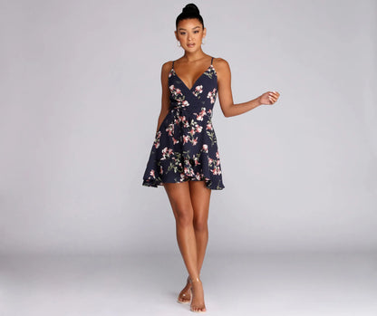 Plant One On Floral Skater Dress