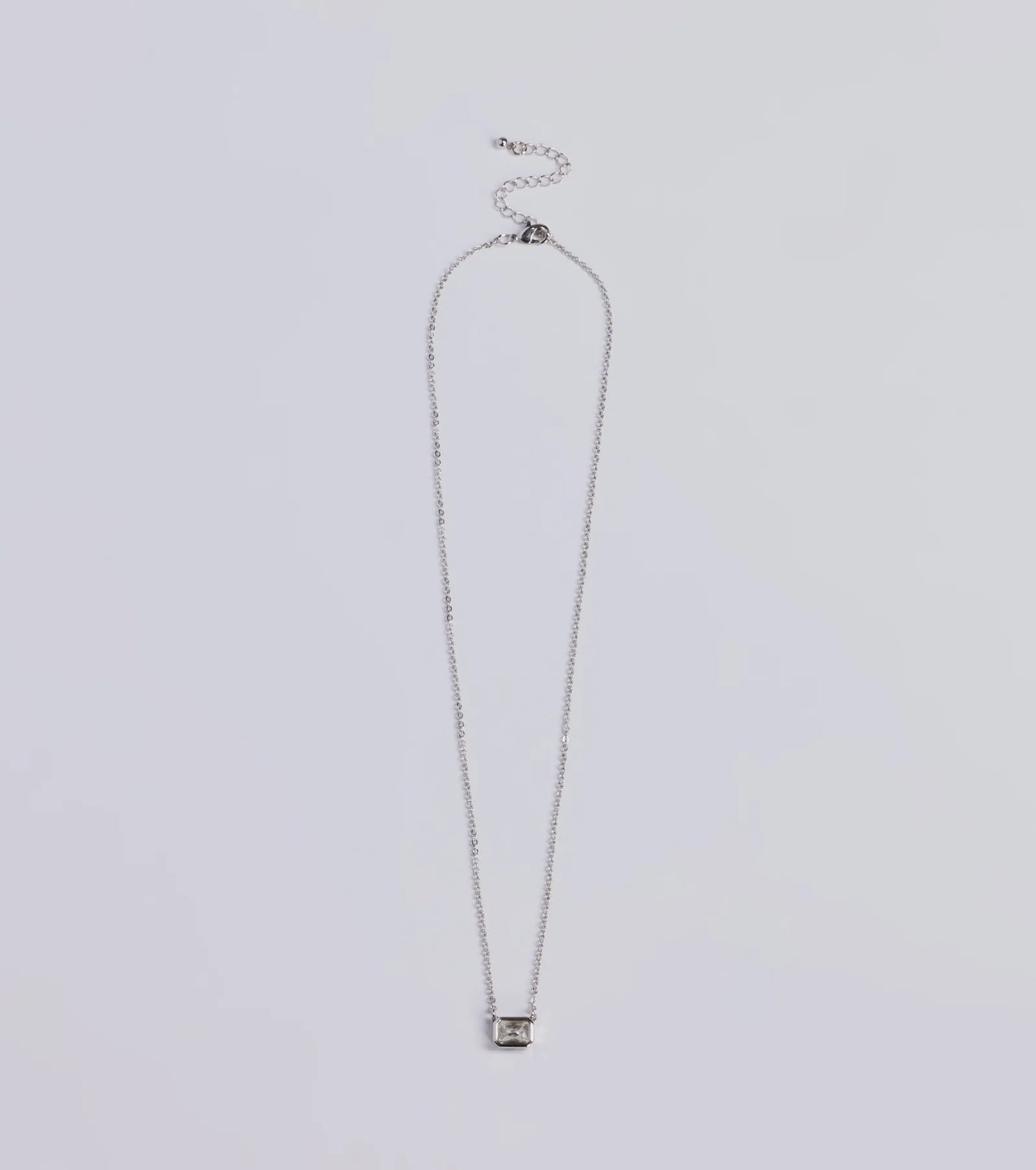 Delicate Glamour Rhinestone Pendant Necklace