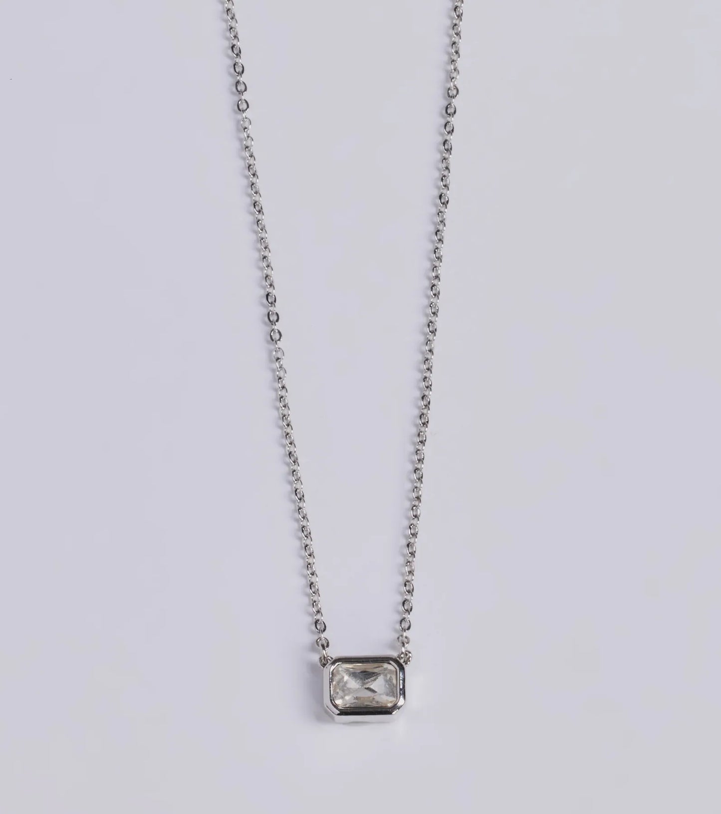 Delicate Glamour Rhinestone Pendant Necklace