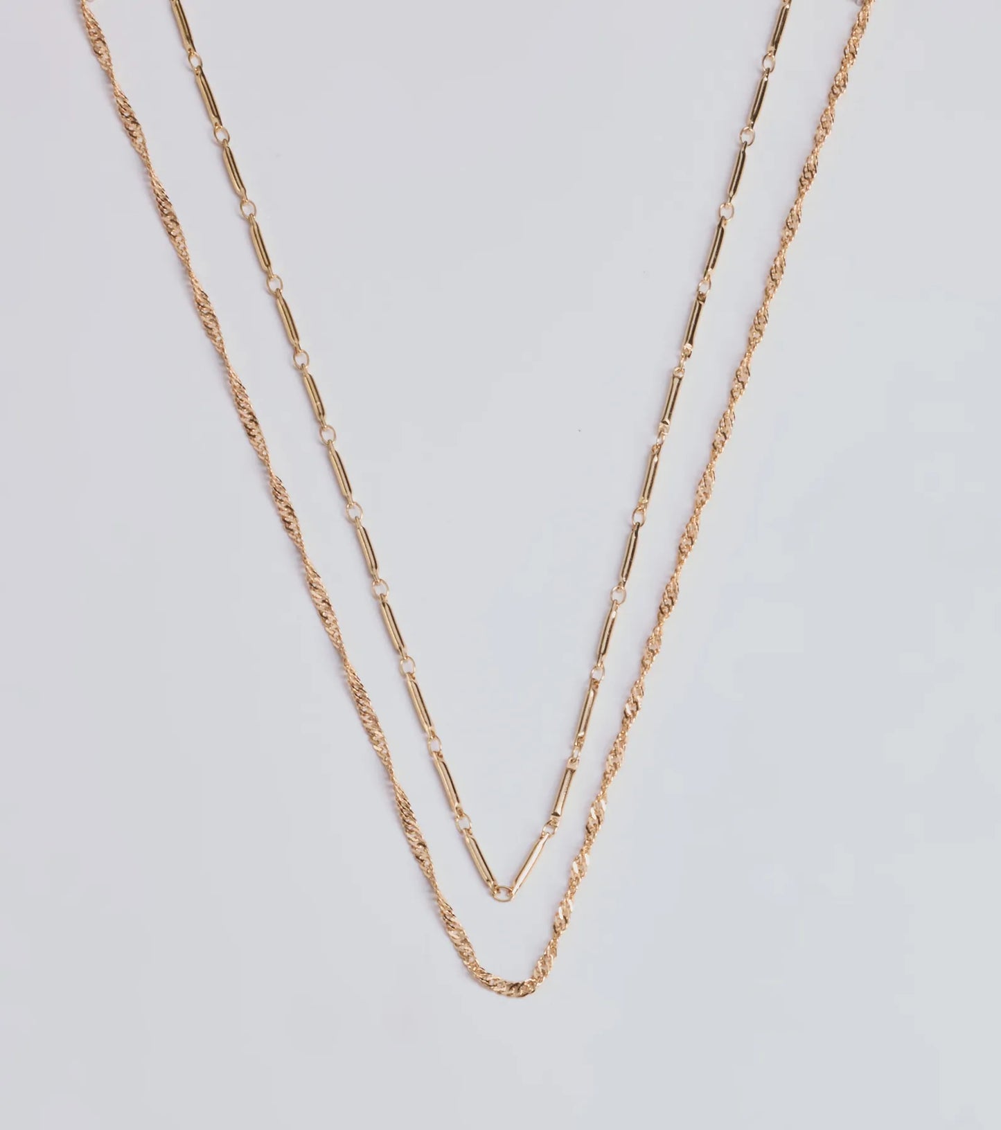 Casual Glam Layered Chain Necklace