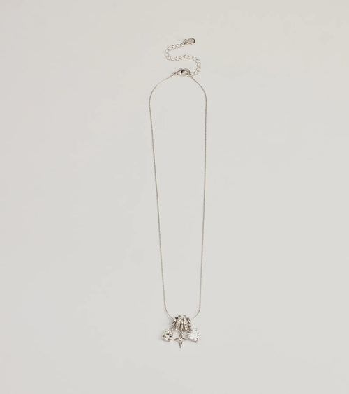 Unique Charm Multiple Pendant Necklace