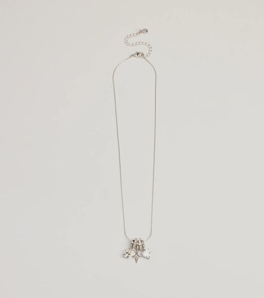 Unique Charm Multiple Pendant Necklace
