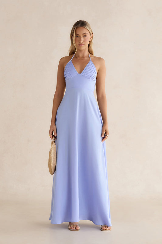 Have This Dance Halter Maxi Dress Blue