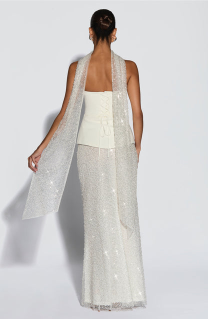 Allaire Maxi Skirt - Ivory