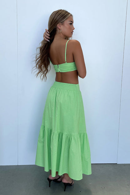 Ariel Maxi Skirt - Green