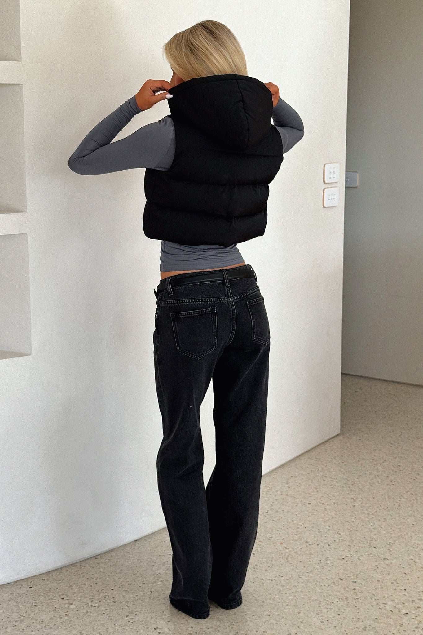 Calvin Puffer Vest - Black