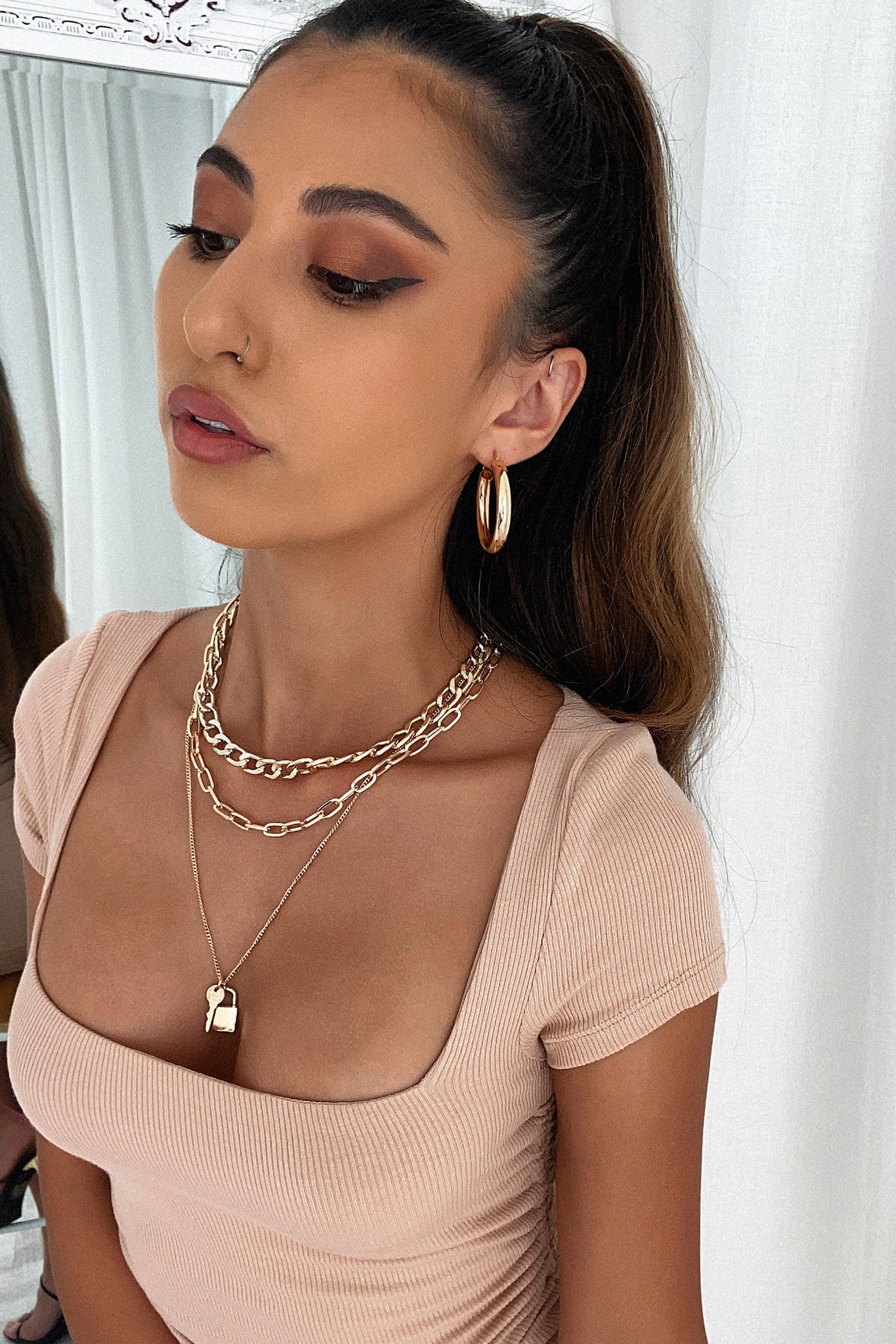 Fendi Hoop Earrings - Gold